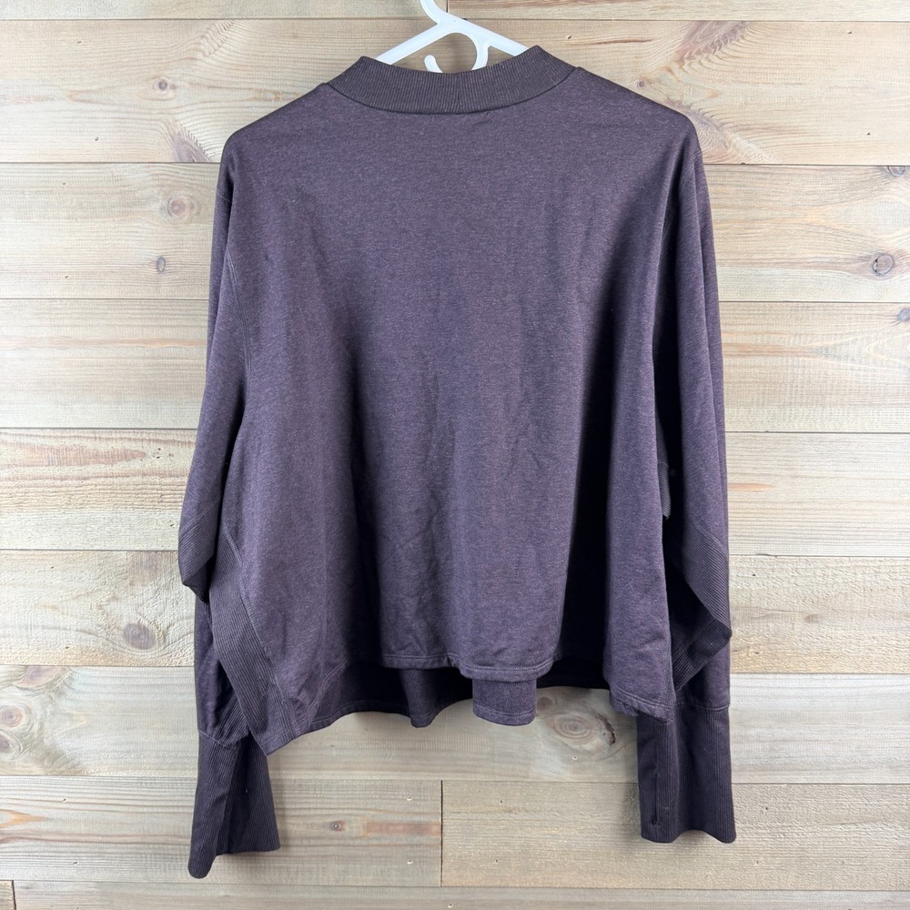 Old Navy Womens Shirt Cozecore Go Dry Crop Active Athelisure Long Sleeve 4X‎ - Picture 9 of 9